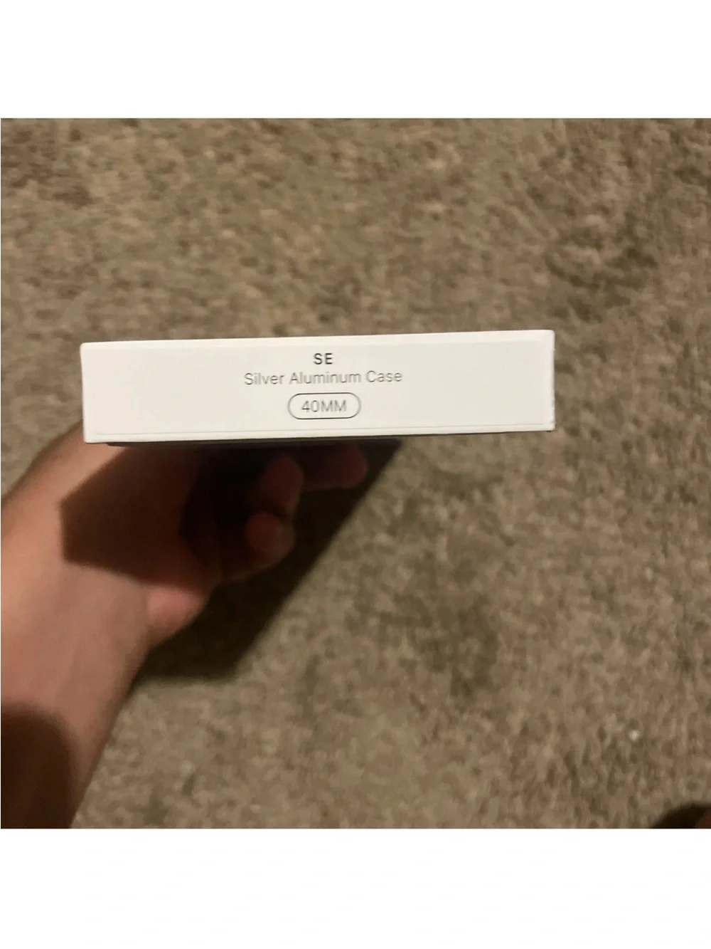 Apple Silver Smartwatch with Light Blue Woven Band